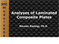 Analyses of Laminated Composite Plates